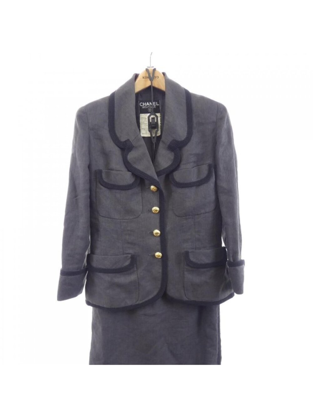 Chanel Vintage Suit Gray
